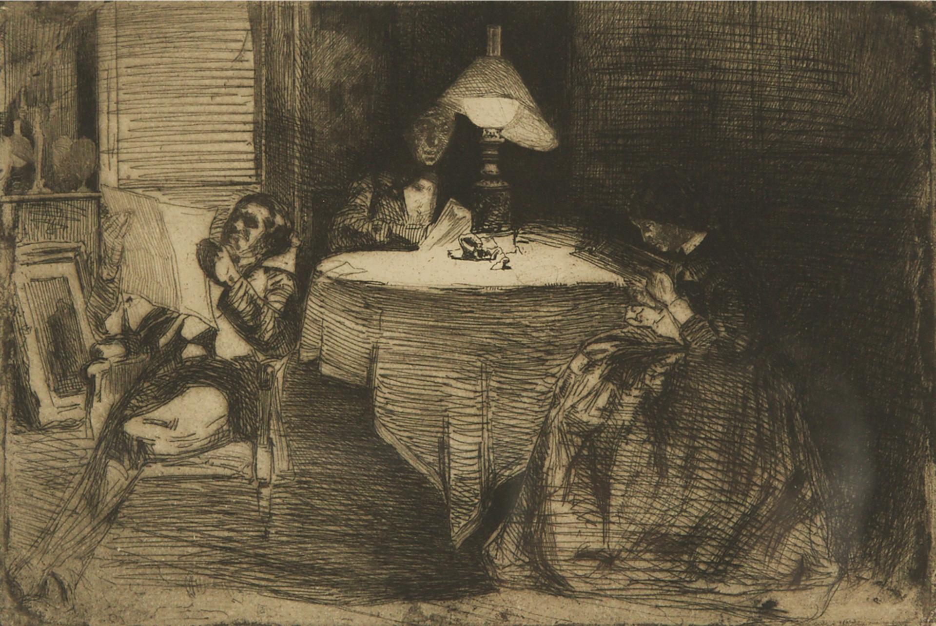 James Abbott McNeill Whistler (1834-1903) - The Music Room, 1859 [kennedy, 33; Glasgow, 39]