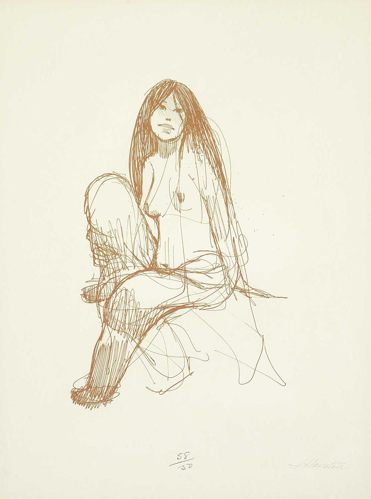 James Archibald Houston (1921-2005) - Untitled - Inuit Nude  #58/150