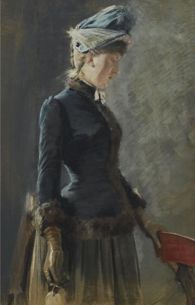 Robert Thegerstrom (1857-1919) - Damportratt, Paris, 1880-1885