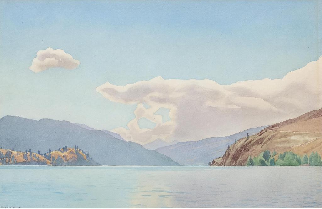 Walter Joseph (W.J.) Phillips (1884-1963) - Lake And Mountains