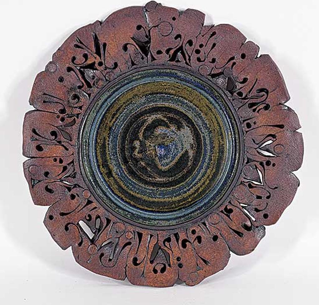 Edward Drahanchuk (1939) - Untitled - Ornate Plate with Rough Edging #2