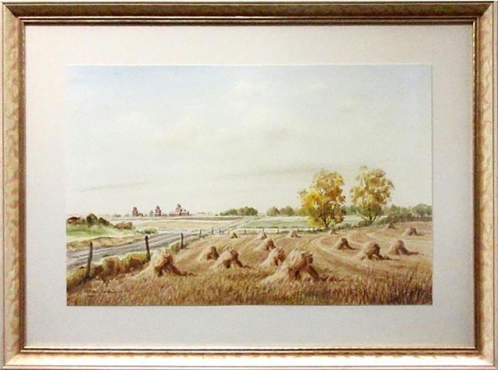 Donald Alwin (Don) Frache (1919-1984) - Untitled (Haystacks And Silos)
