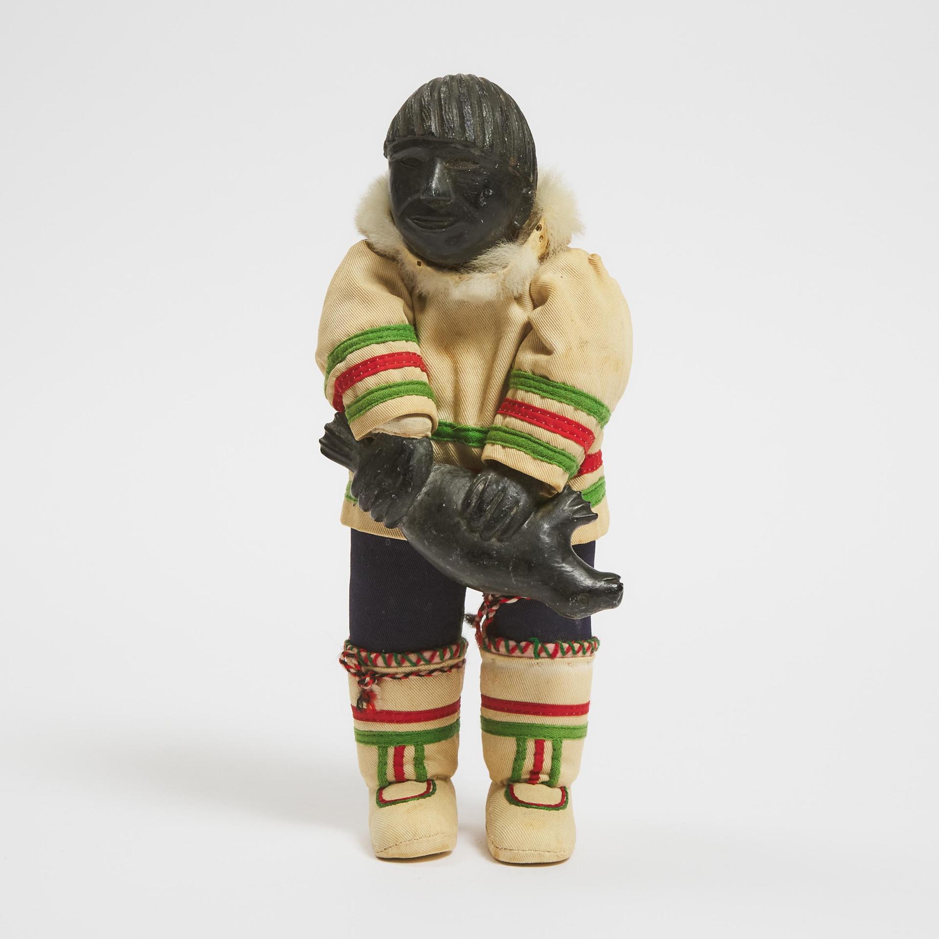 Isa Aqiattusuk Smiler (1921-1986) - Doll With Seal