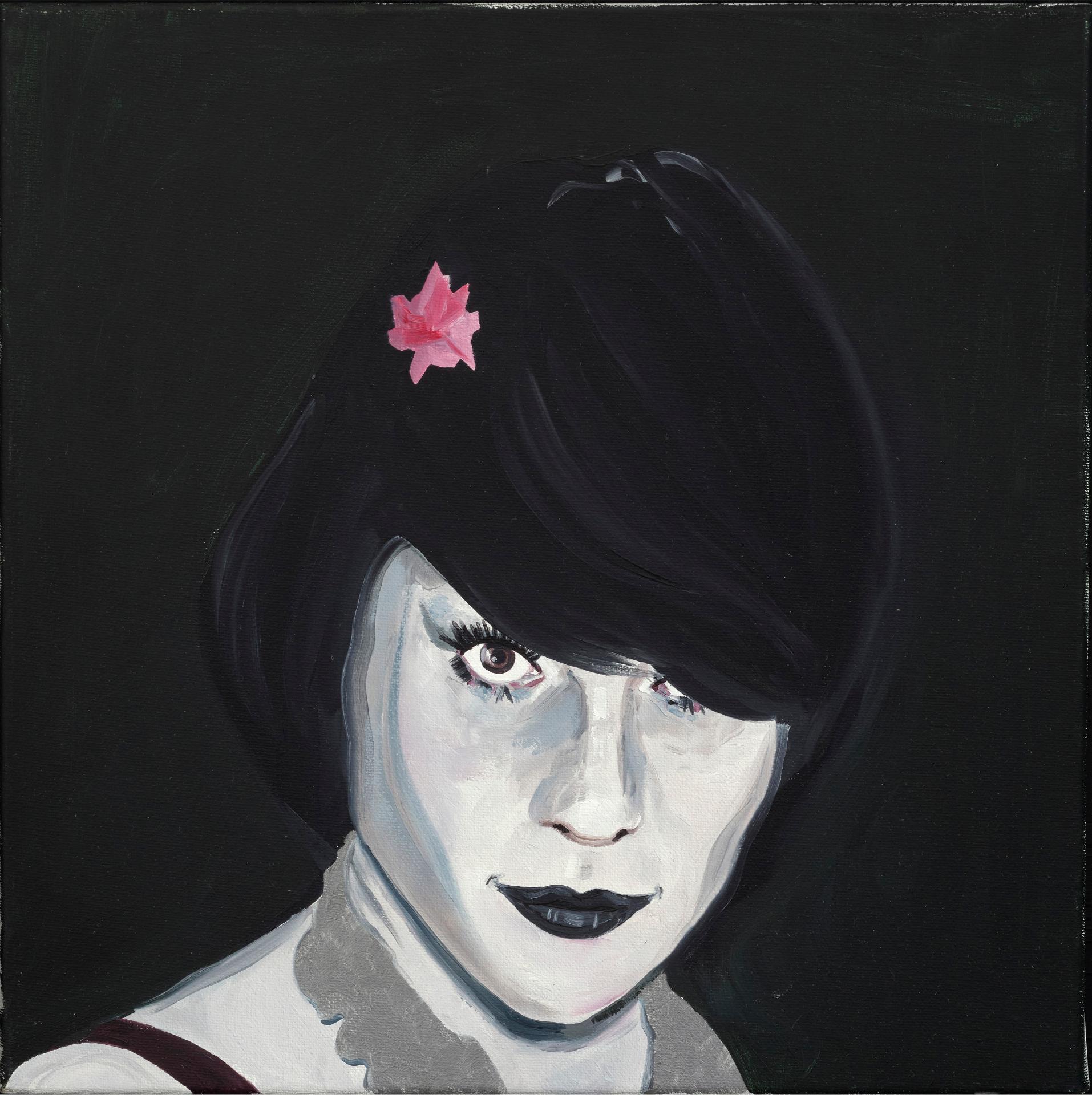 Brad Phillips (1973) - Girl with Pink Flower, 2003