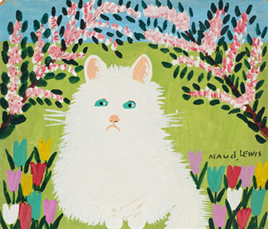 Maud Kathleen Lewis (1903-1970) - White Cat