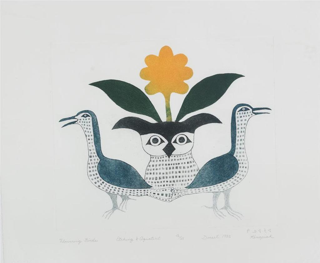 Kenojuak Ashevak (1927-2013) - Flowering Birds