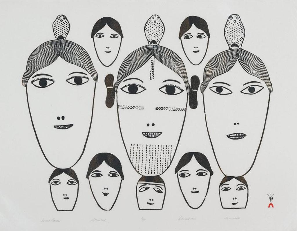 Jamasie Teevee (1910-1985) - Inuit Faces