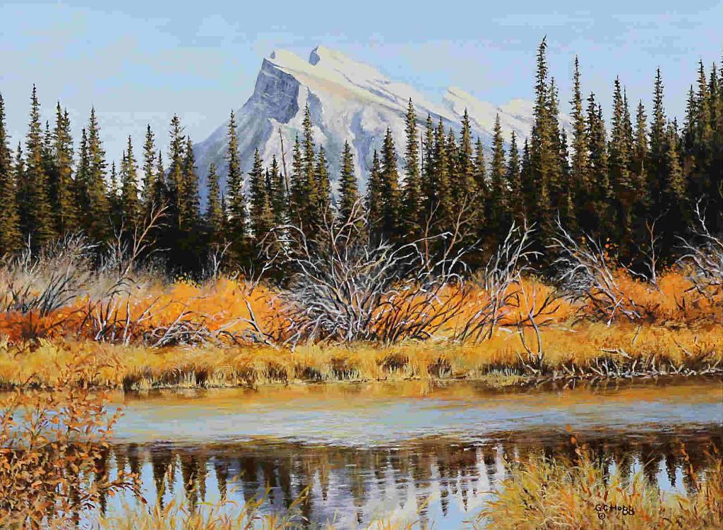 George C. Hogg (1929) - Mt. Rundle Reflections