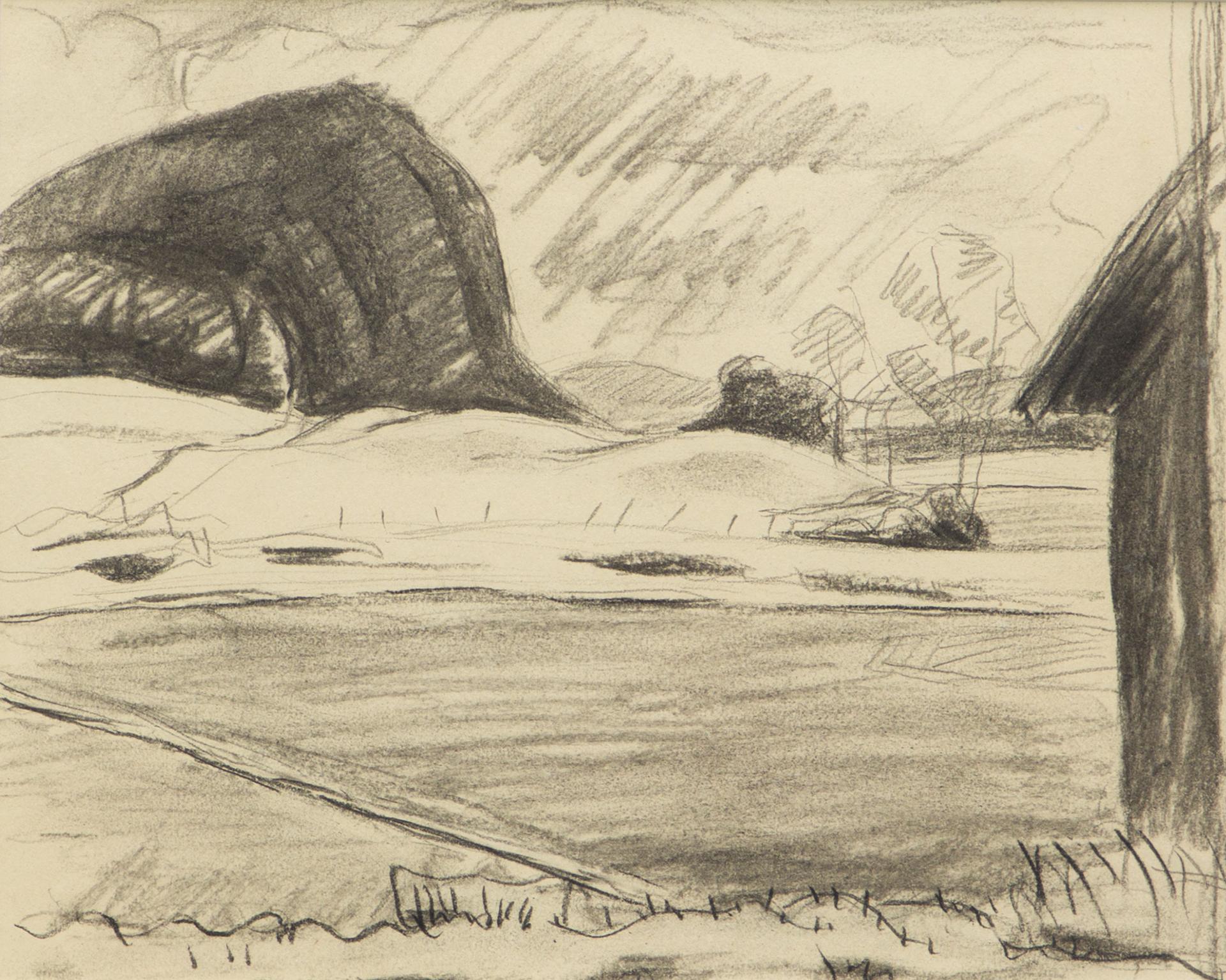 John Goodwin Lyman (1886-1967) - Landscape with Hill, n.d.