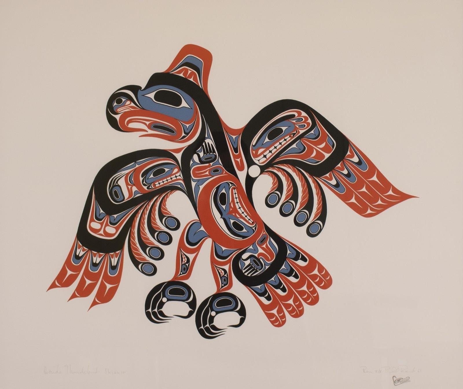 William Ronald (Bill) Reid (1920-1998) - Haida Thunderbird - Skiamsm; 1981