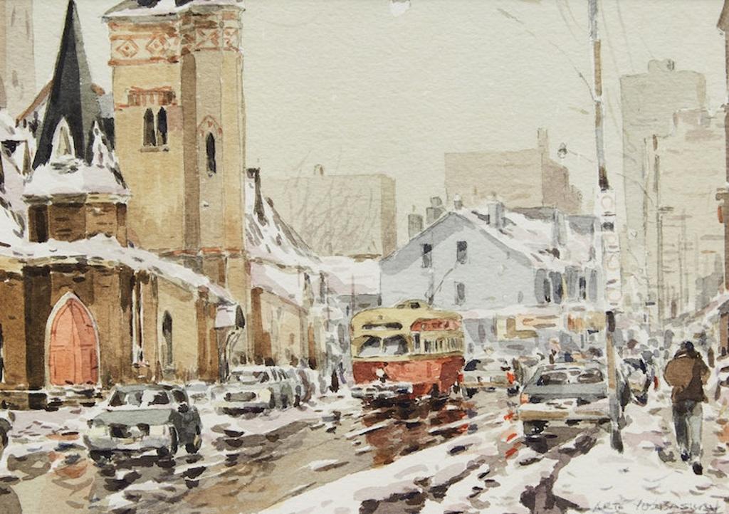 Arto Yuzbasiyan (1948) - Toronto in Winter; Vieux Québec