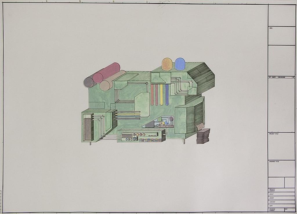 Jesse MacDonald - Untitled - Untitled (Coloured Blueprint)