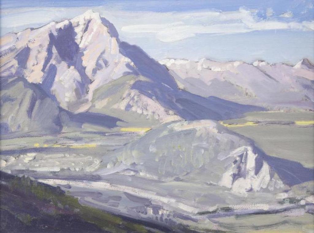 Peter Maxwell Ewart (1918-2001) - Banff from the Chairlift