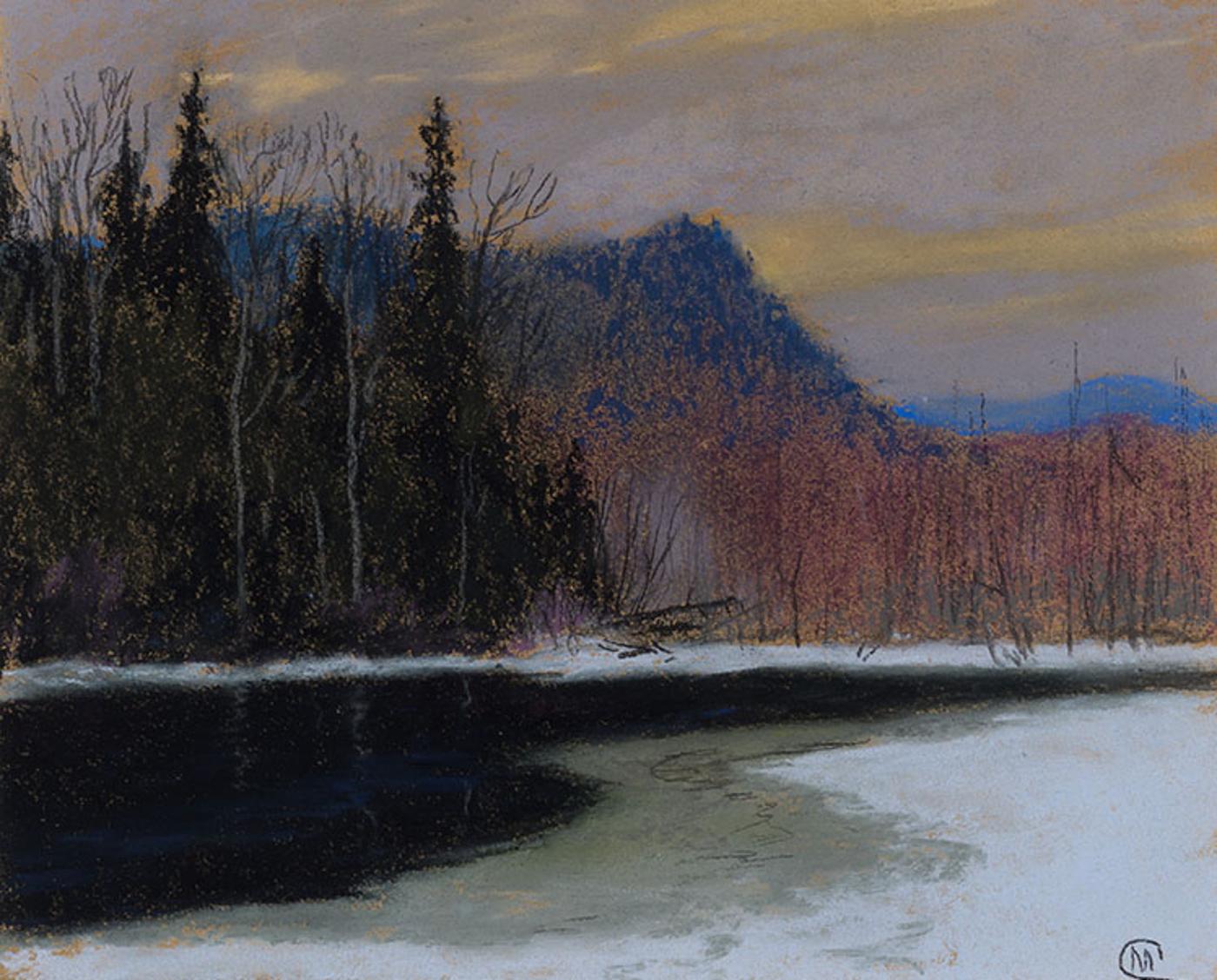 Maurice Galbraith Cullen (1866-1934) - Spring, The Cache River at Lac Tremblant