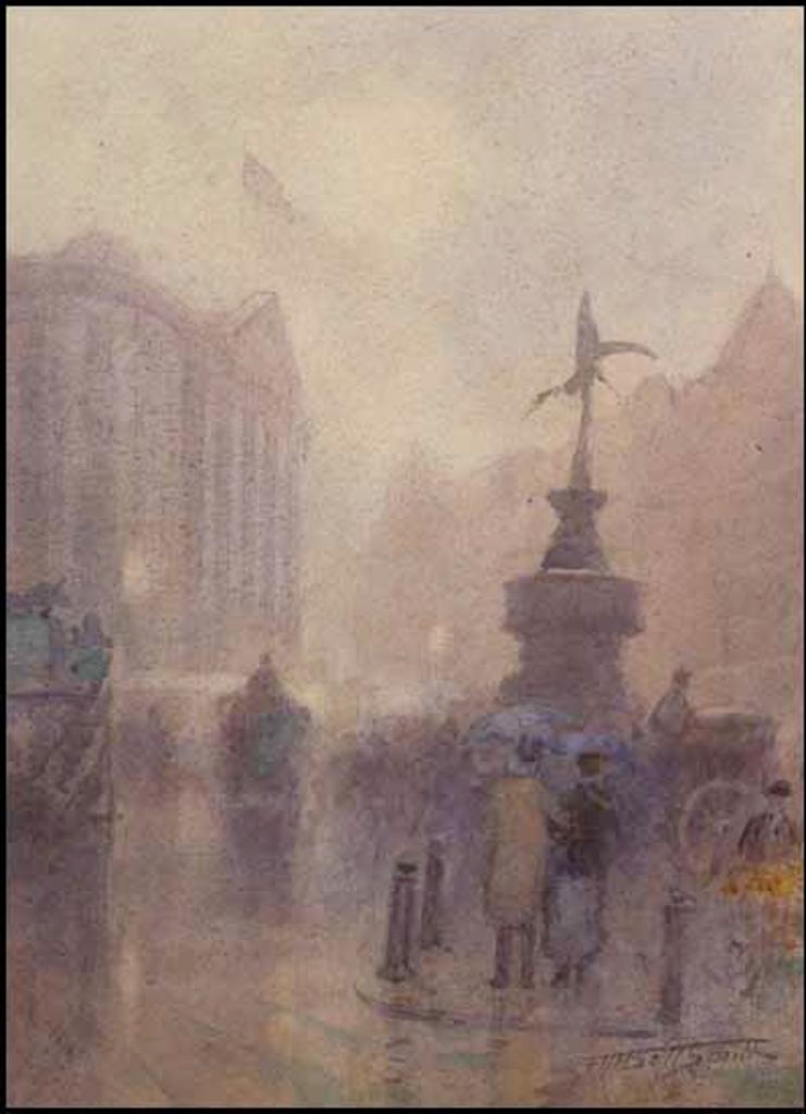 Frederic Martlett Bell-Smith (1846-1923) - Rainy Day Near Trafalgar Square