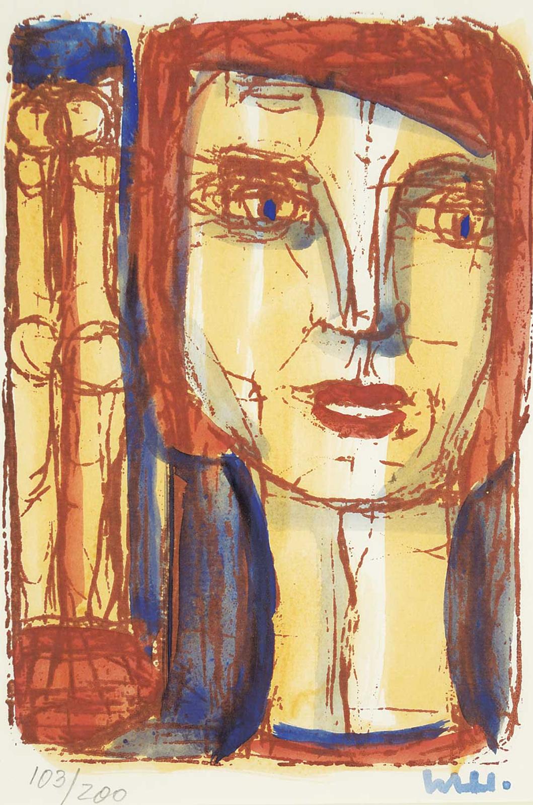 Herbert Johannes Joseph Siebner (1925-2003) - Untitled - Girl's Head  #103/200