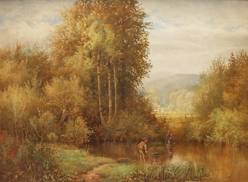 Aaron Allan Edson (1846-1888) - Crossing the Stream