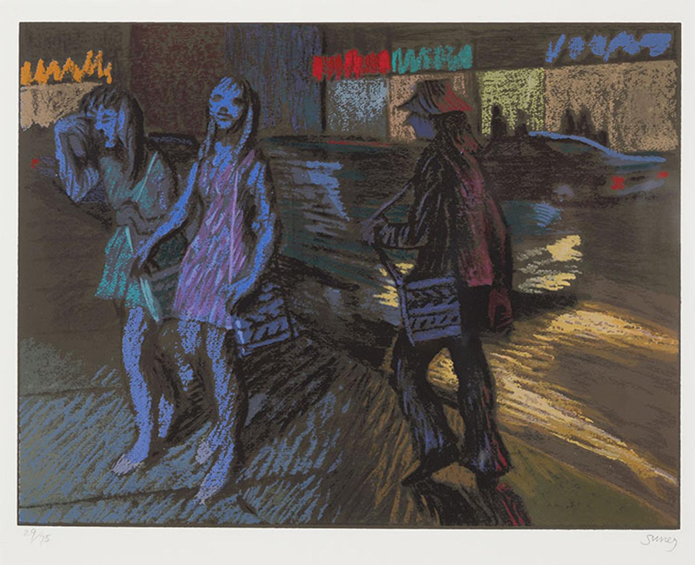 Phillip Henry Howard Surrey (1910-1990) - Scène de rue