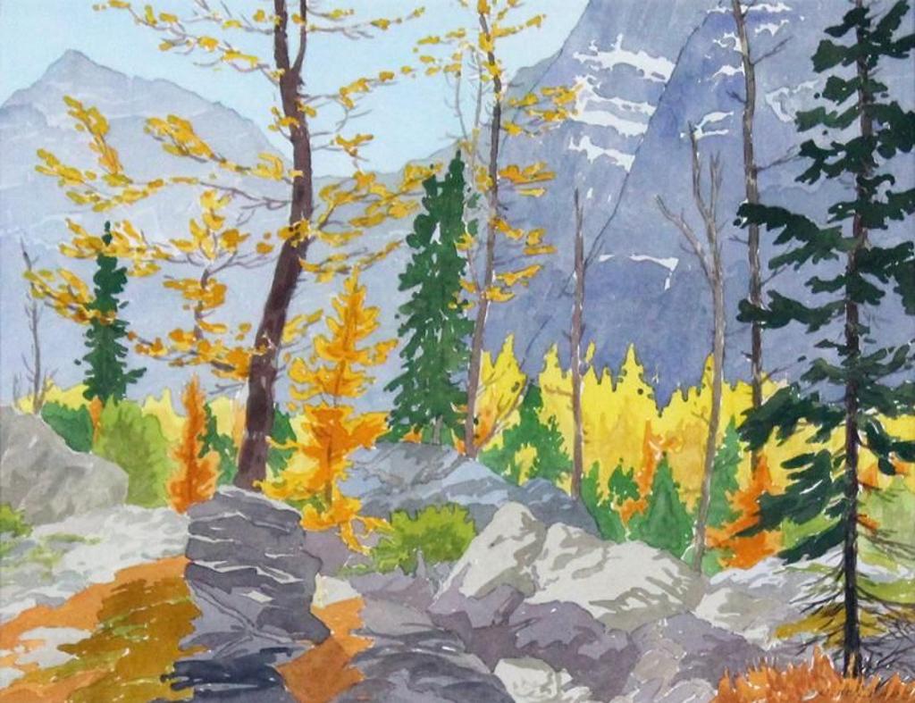 Jim Millard (1931) - Fall Colour At Fortress; 1989