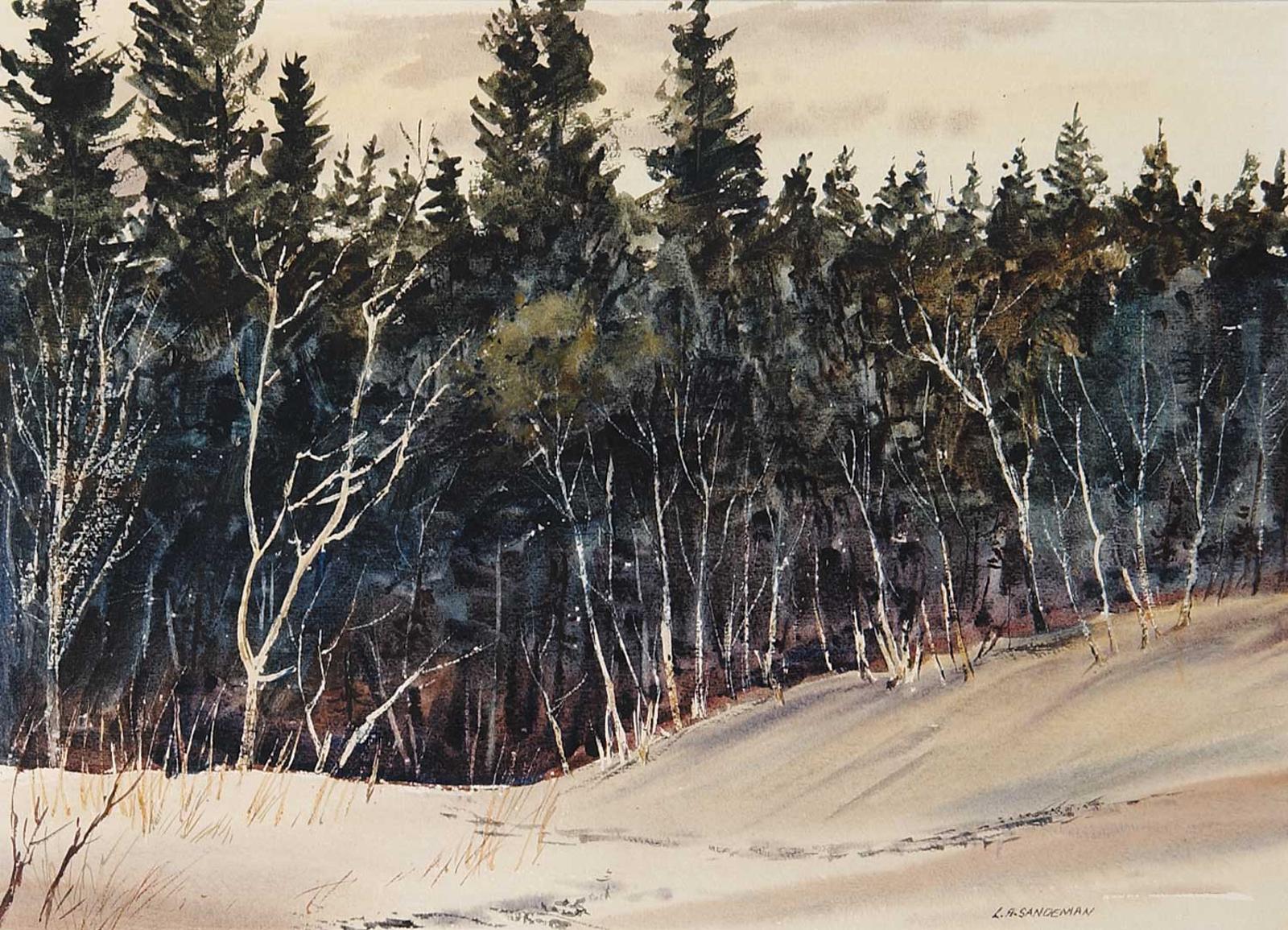 Leonard Anthony Sandeman (1923) - Untitled - Trees in Snow