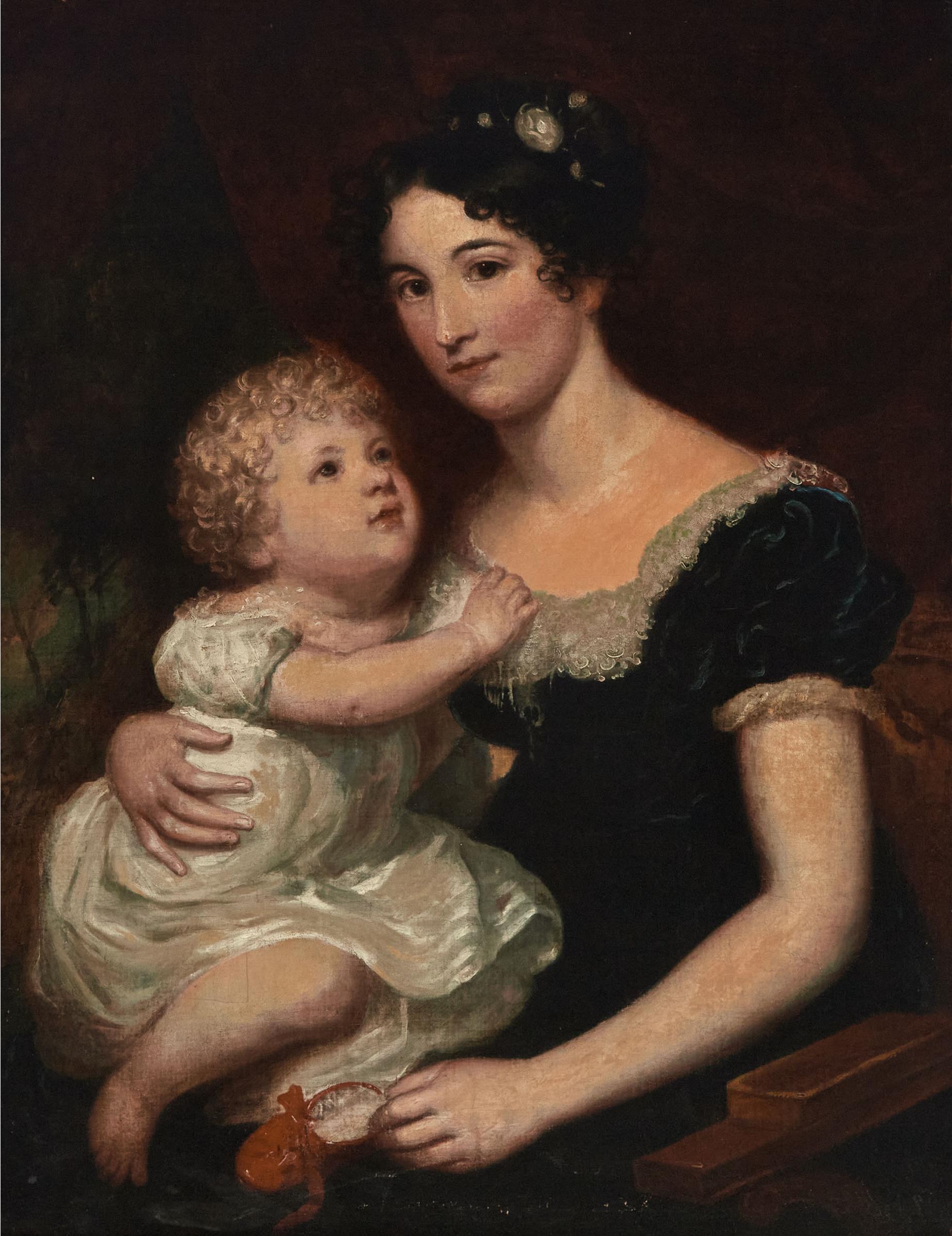 In The Manner of George Romney - Untitled (Mother And Child), Ca. 1770