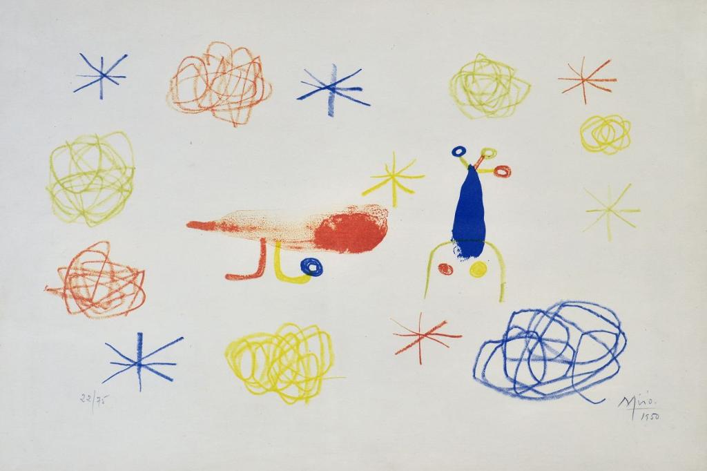 Joan Miró (1893-1983) - L'oiseau rouge II