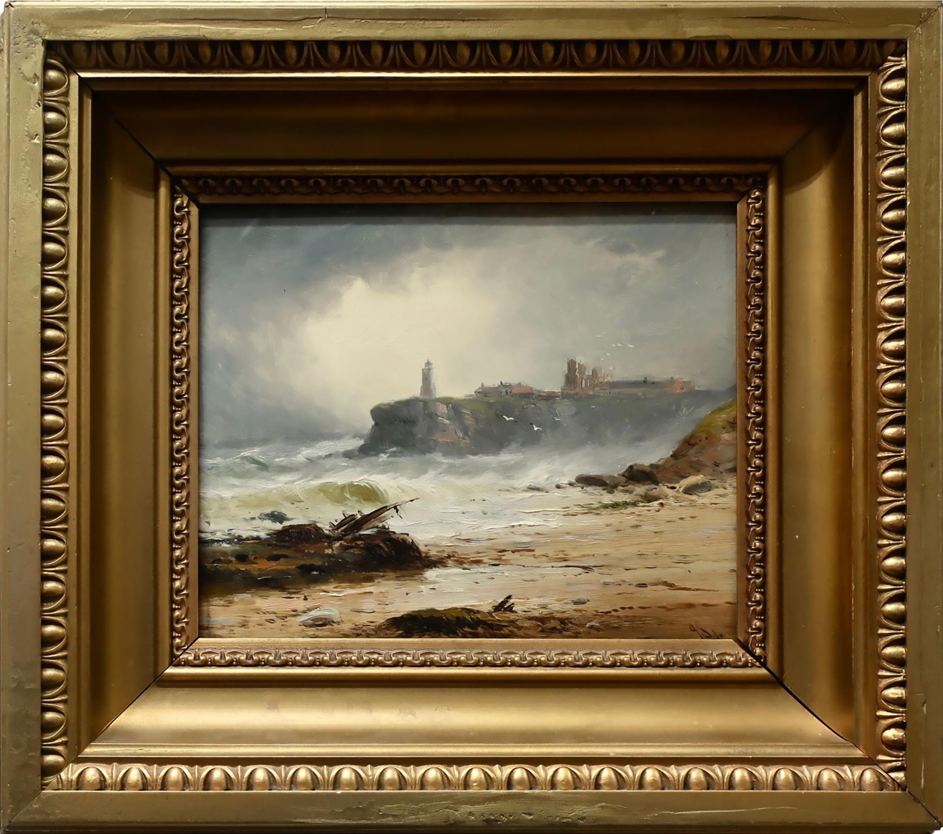John Davidson Liddell (1859-1942) - Untitled (Passing Storm - Tynemouth Sands)