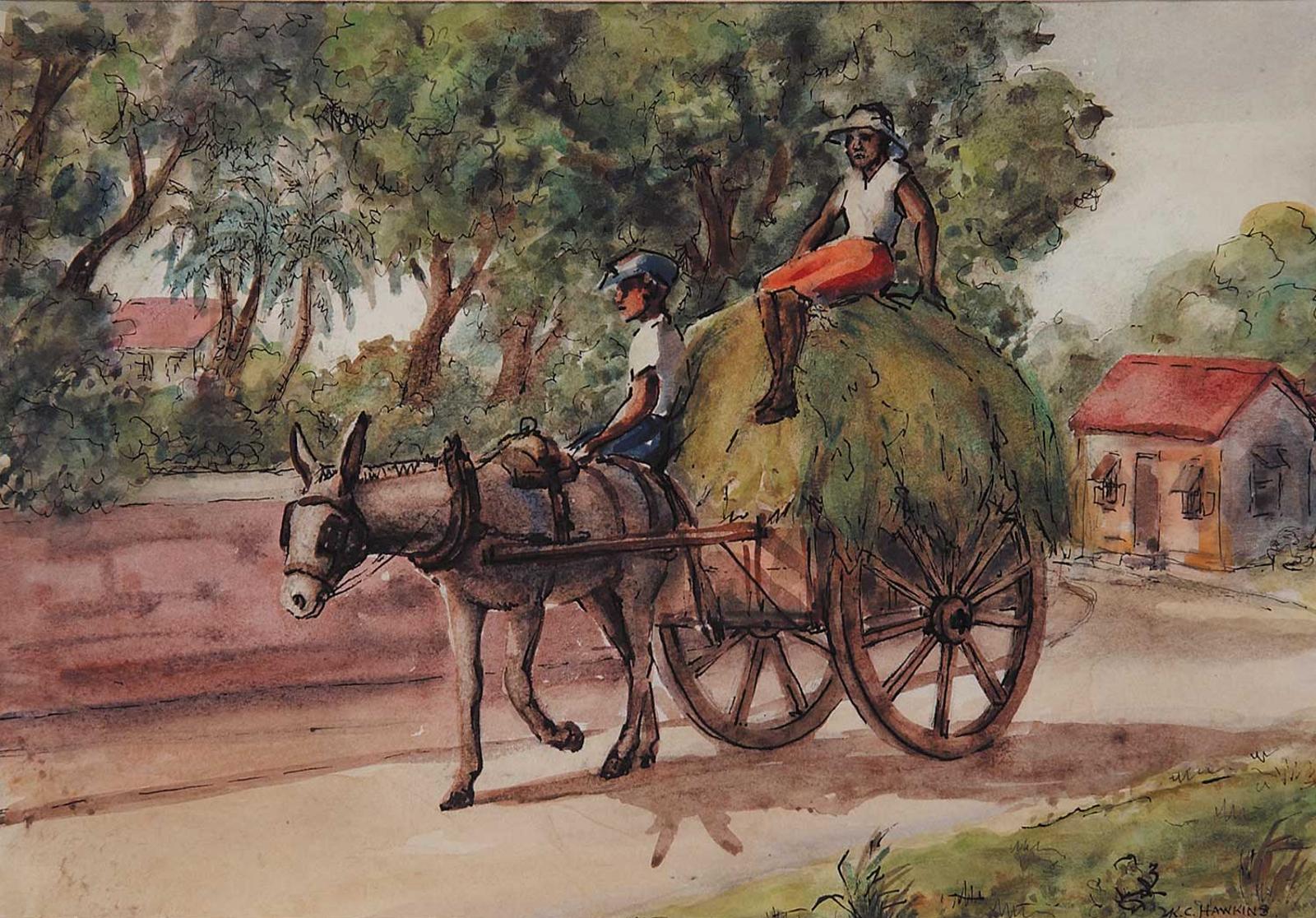 Kathleen C. Hawkins - Untitled - Donkey Cart