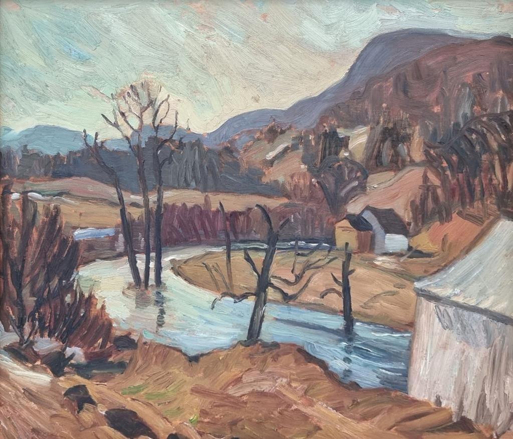 Naomi Jackson Groves (1910-2001) - The First Hint of Spring, St. Sauveur