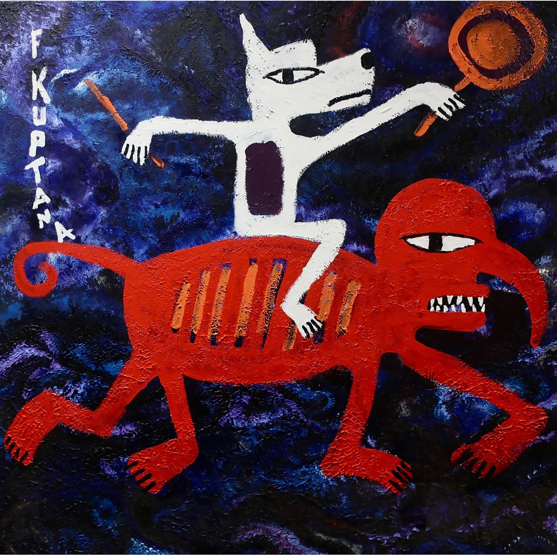 Floyd Kuptana (1964-2021) - Untitled (Night Rider)