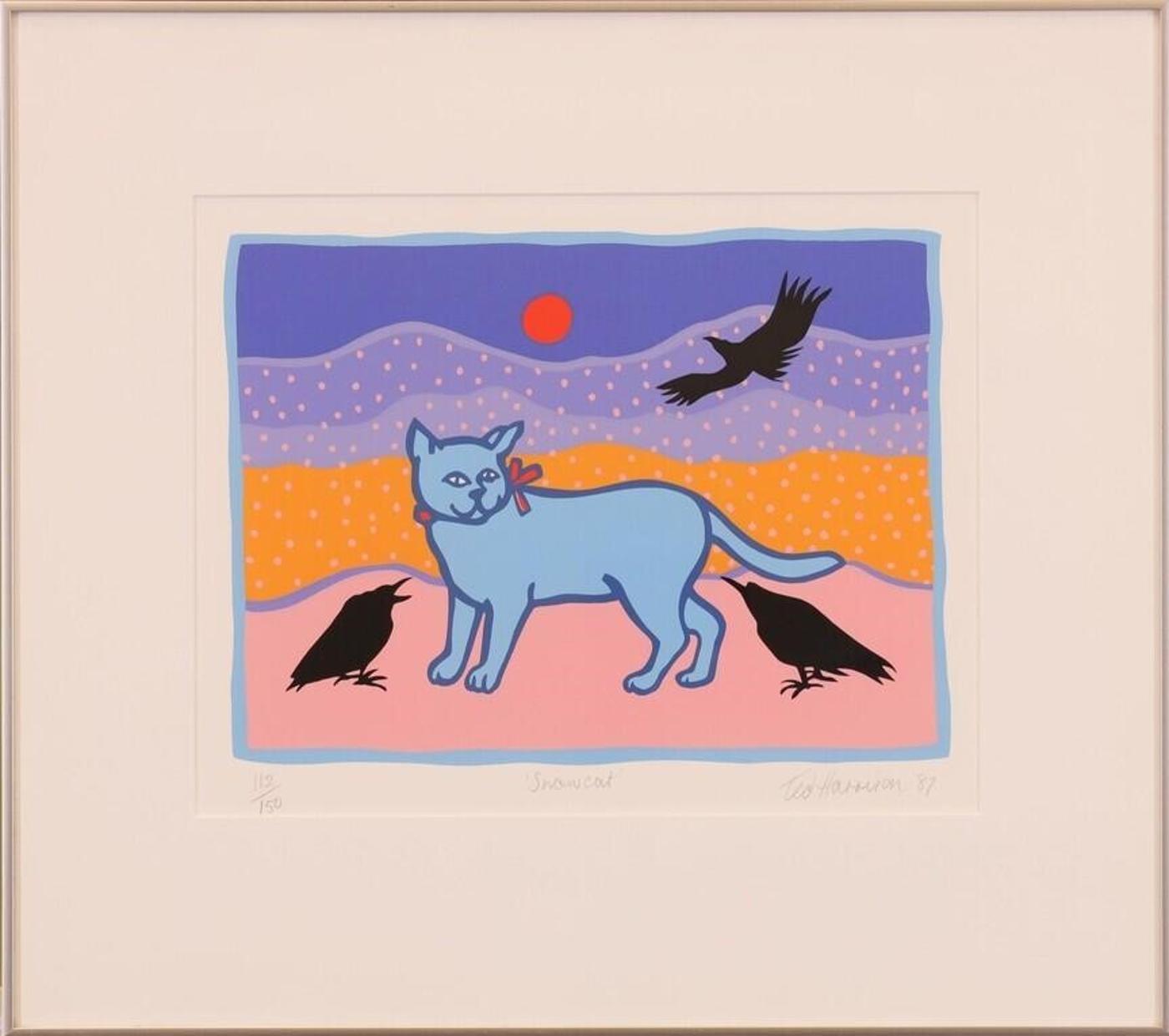 Ted Harrison (1926-2015) - Snowcat; 1987; ed. #112/150