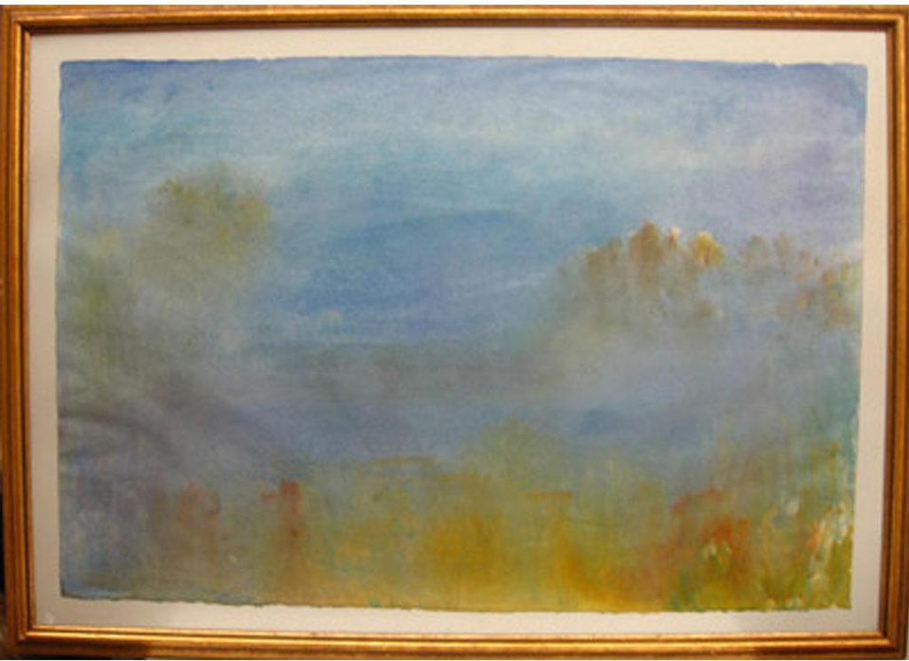 Paul Alexander Fournier (1939) - Blue & Yellow Abstract (Landscape)