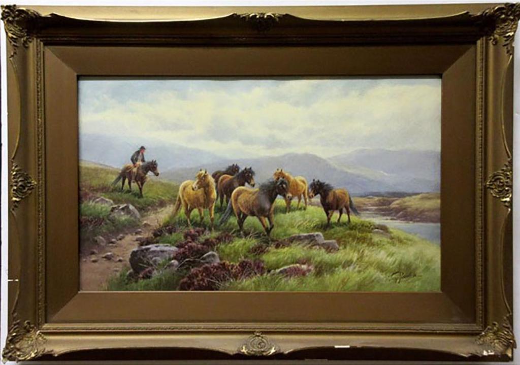 Thomas Rowden (1842-1926) - Untitled (Wild Horses)