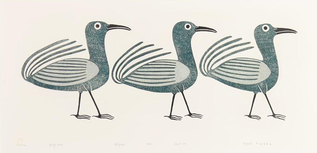 Kenojuak Ashevak (1927-2013) - Young Birds