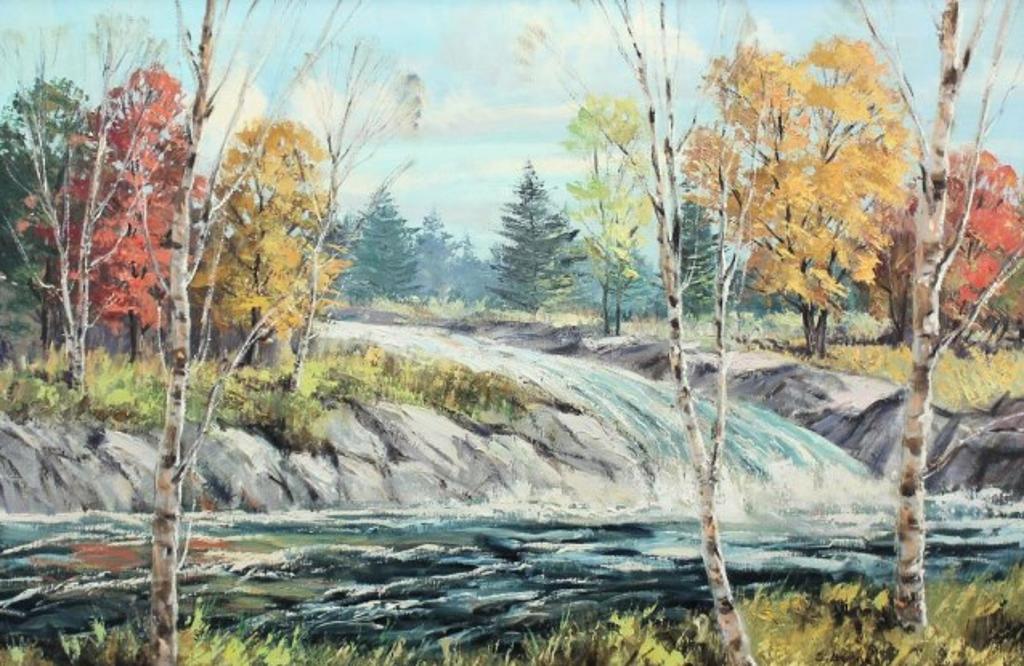 Sydney Martin Berne (1921-2013) - Stream Through Forest, Autumn