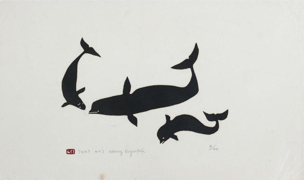 Henry Napartuk (1932-1985) - Study (Beluga Whales)