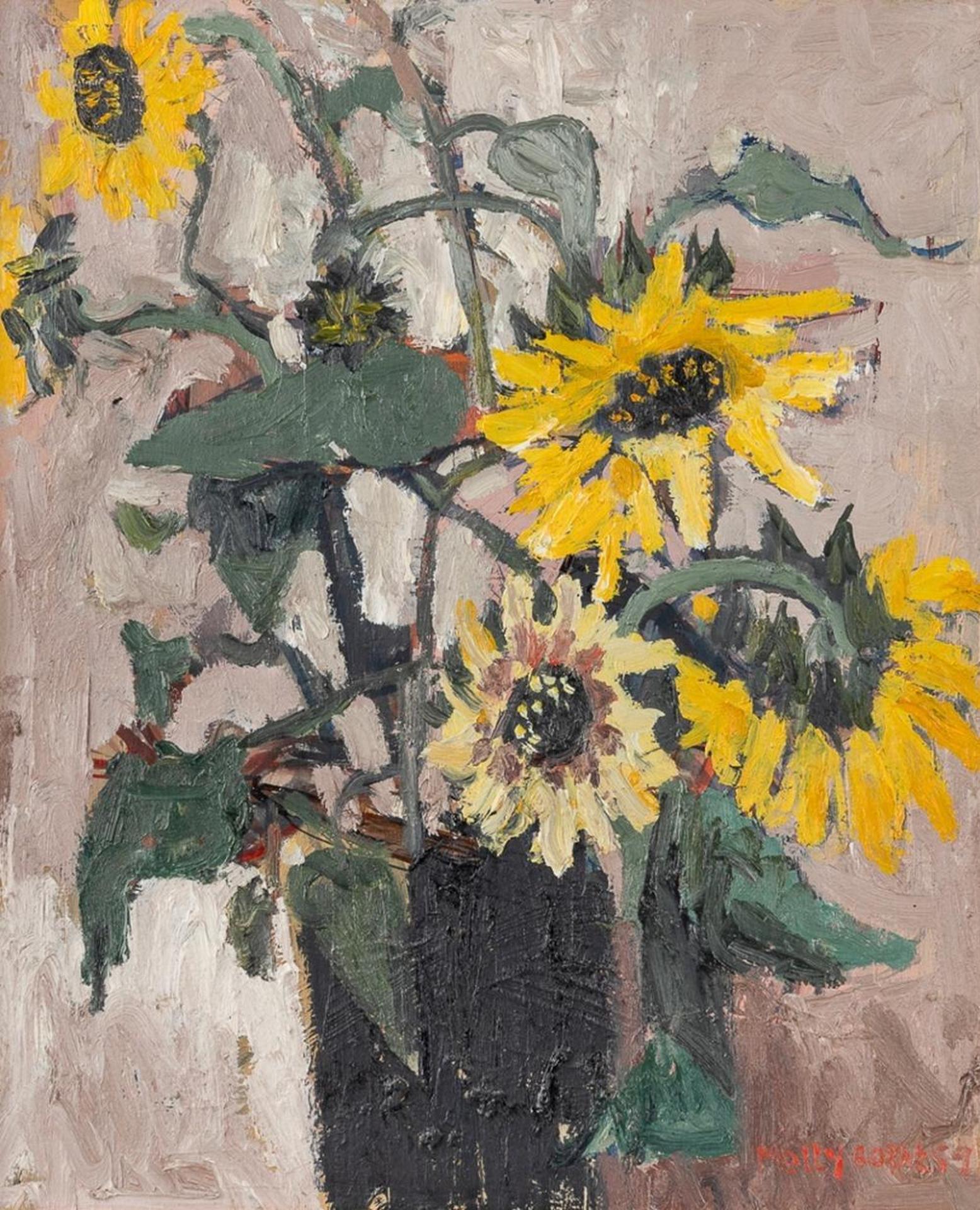 Molly Joan Lamb Bobak (1922-2014) - Sunflowers