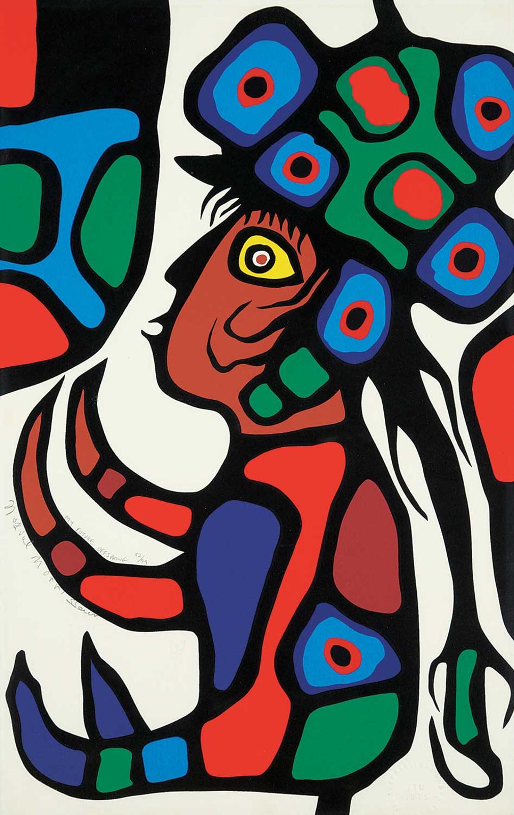 Norval H. Morrisseau (1931-2007) - My Future Offspring  #52/99