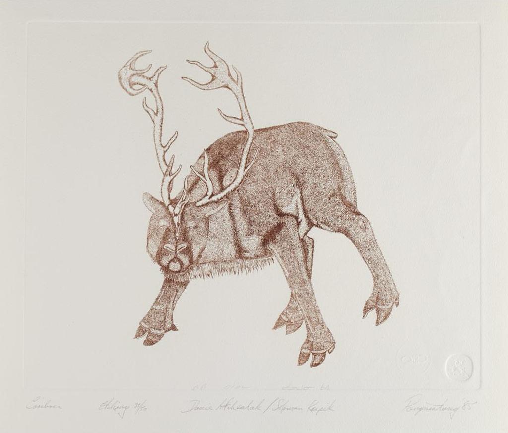 Davie Atchealak (1947-2006) - Caribou