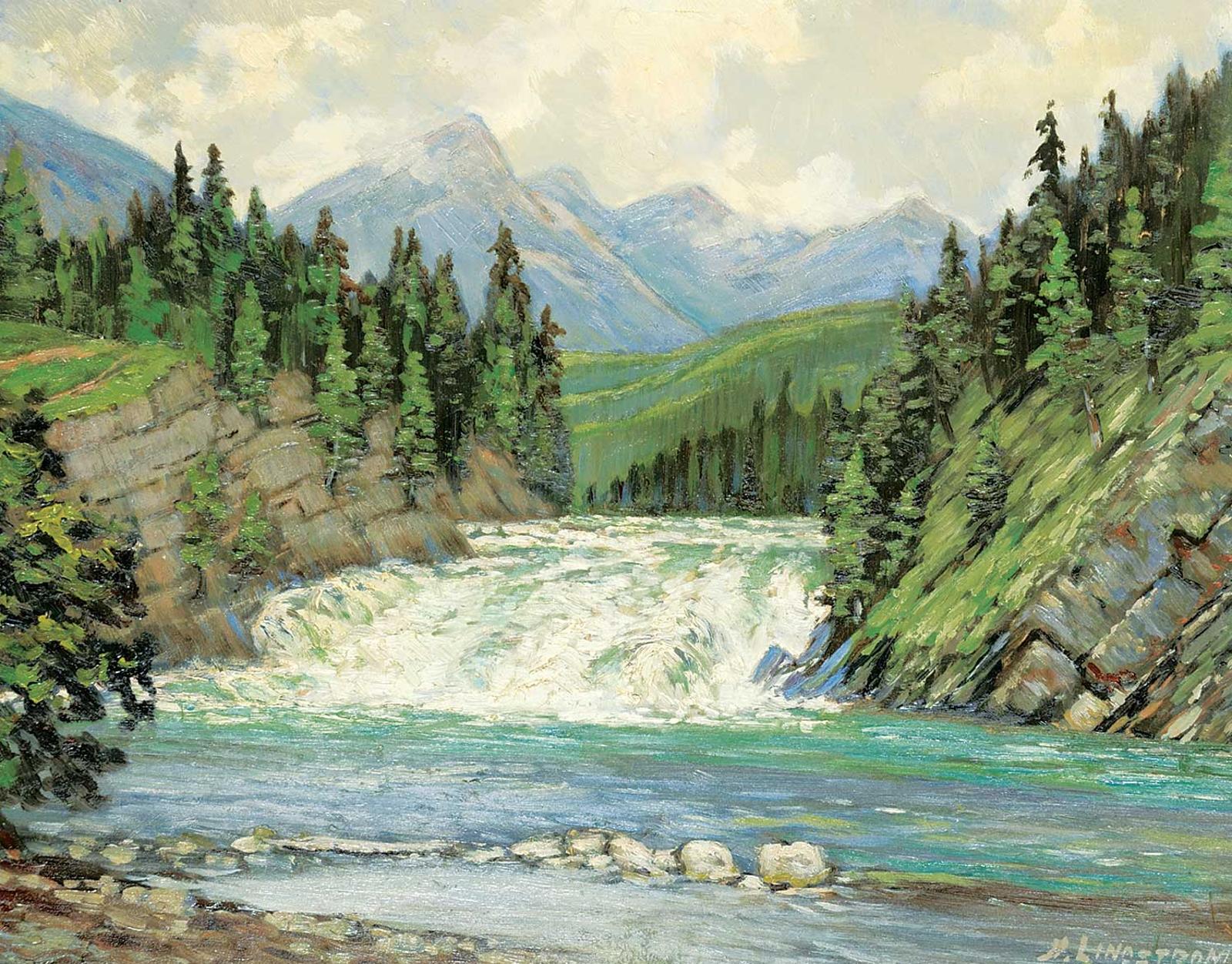 Matt Lindstrom (1890-1975) - Untitled - Bow Falls