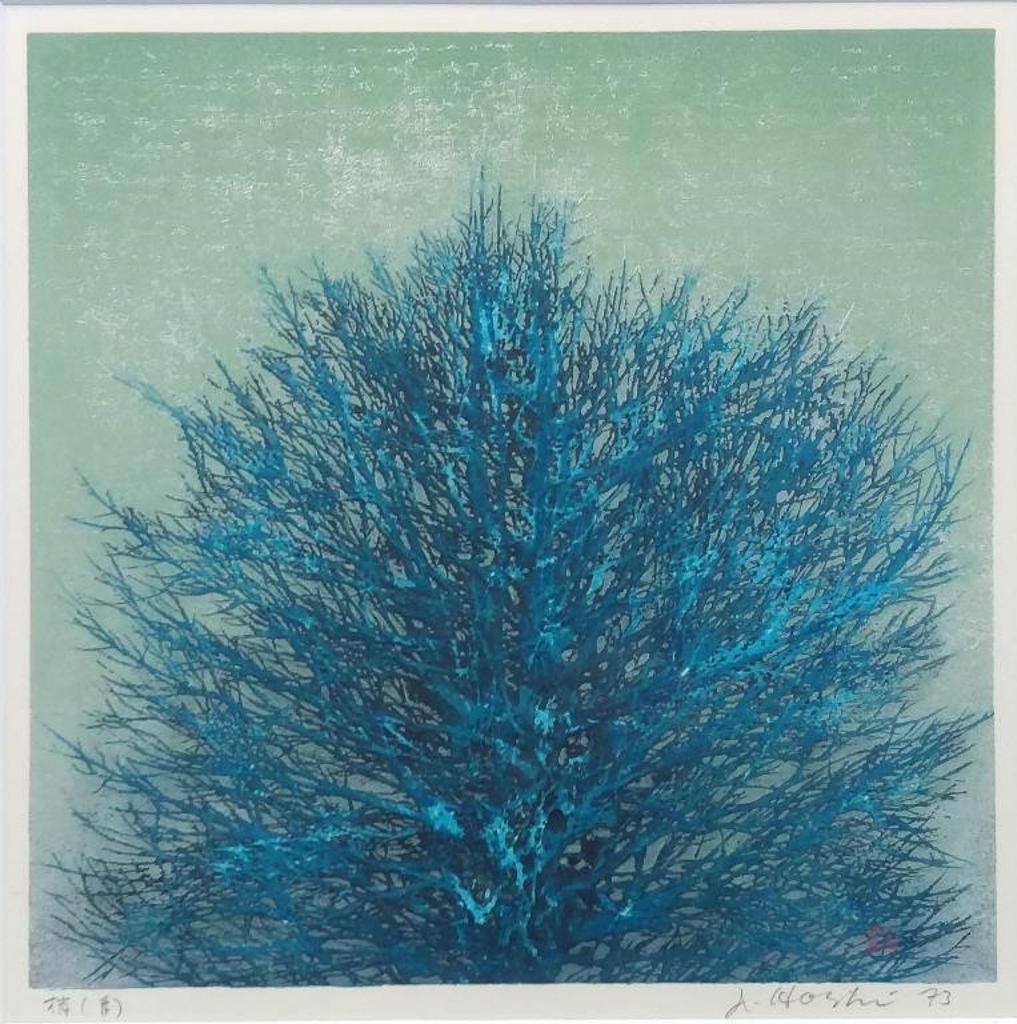 Joichi Hoshi (1913-1979) - Treetop (Blue), 1973, plate #278