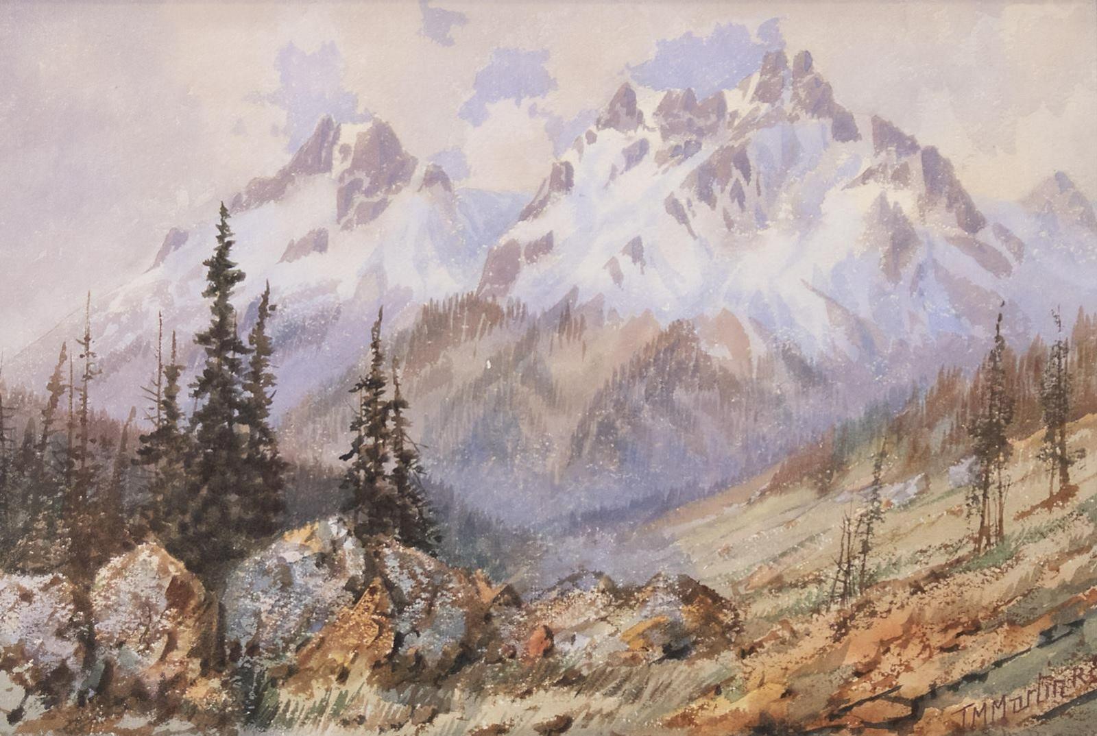 Thomas Mower Martin (1838-1934) - Mountain Landscape