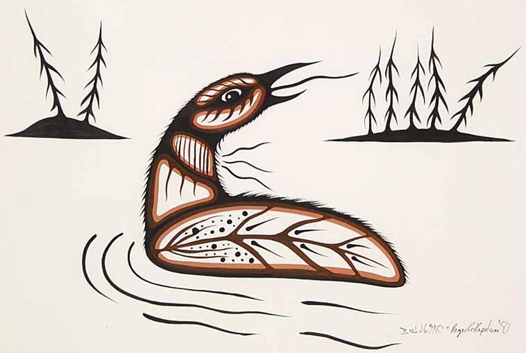 Roger Kakepetum - Untitled - The Loon's Call