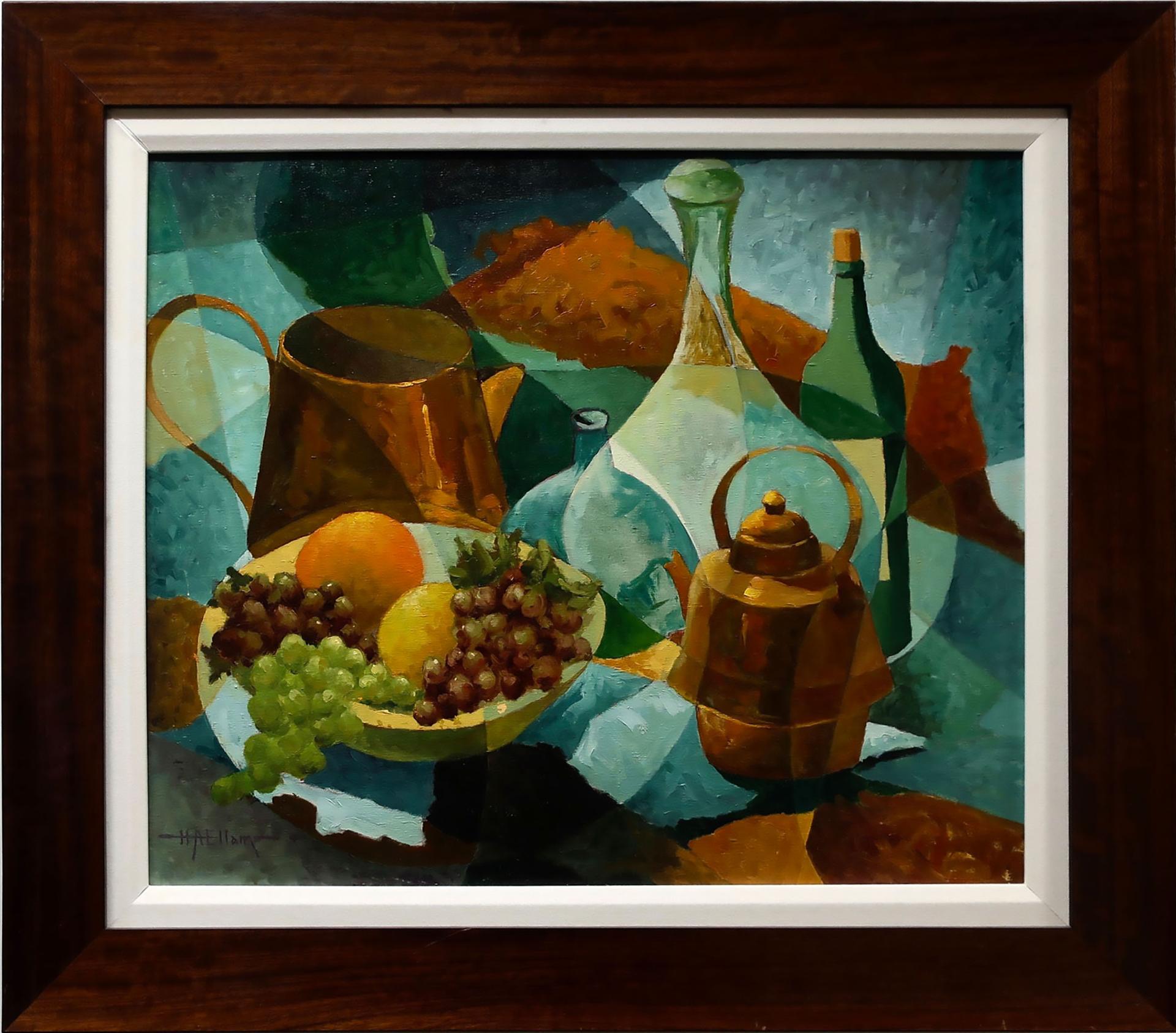 Horace Albert Ellam (1900-1986) - Still Life (Fruit, Bottles, Copper Ware)