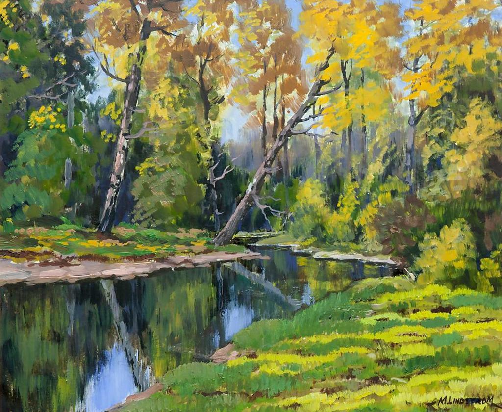 Matt Lindstrom (1890-1975) - Untitled - Stream and Trees