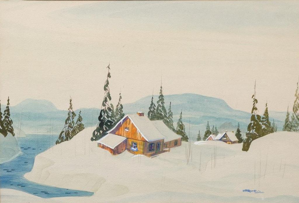 Graham Norble Norwell (1901-1967) - Cabin in Winter Landscape