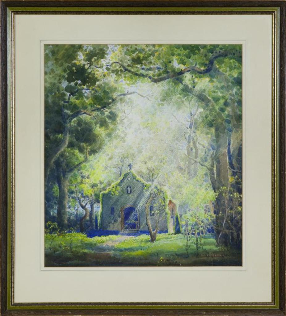 L. L. Fitzgerald (1890-1956) - Untitled - Church in the Woods