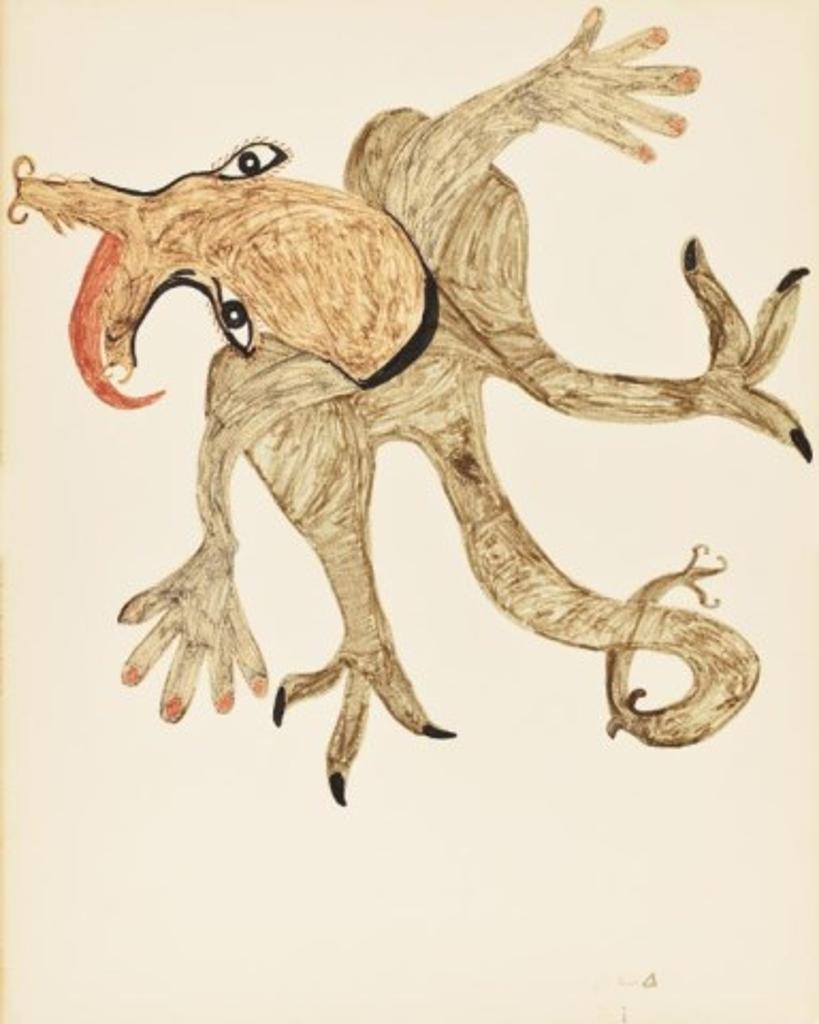 Eli Sallualu Qinuajua (1937-2004) - Untitled Drawing (Monster)