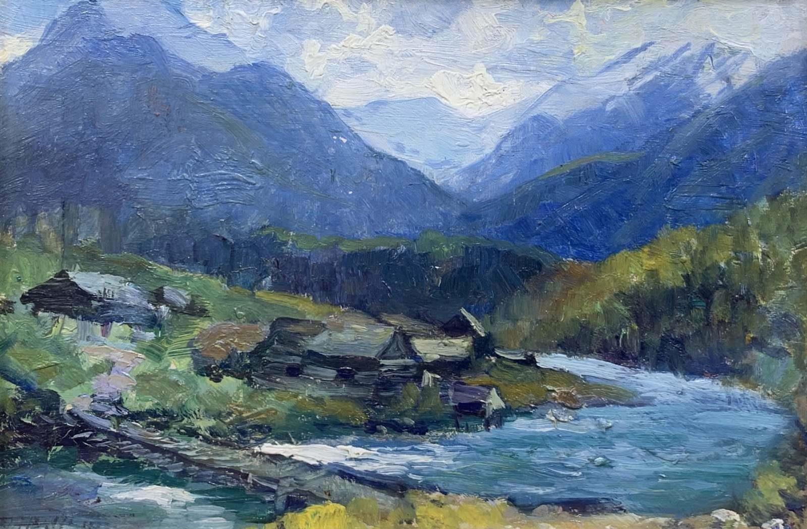 Frederic Martlett Bell-Smith (1846-1923) - Logging Camp, British Columbia (Study)