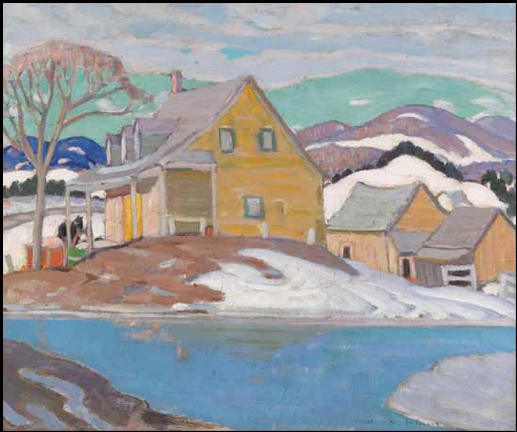 Albert Henry Robinson (1881-1956) - Village in Winter, Quebec
